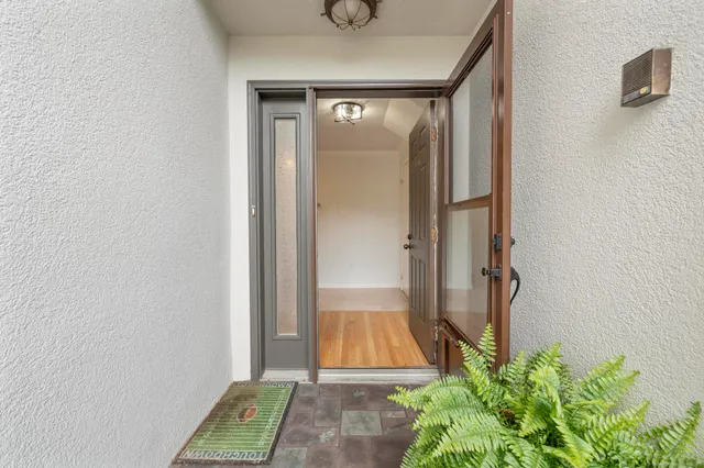 a view of an entryway door