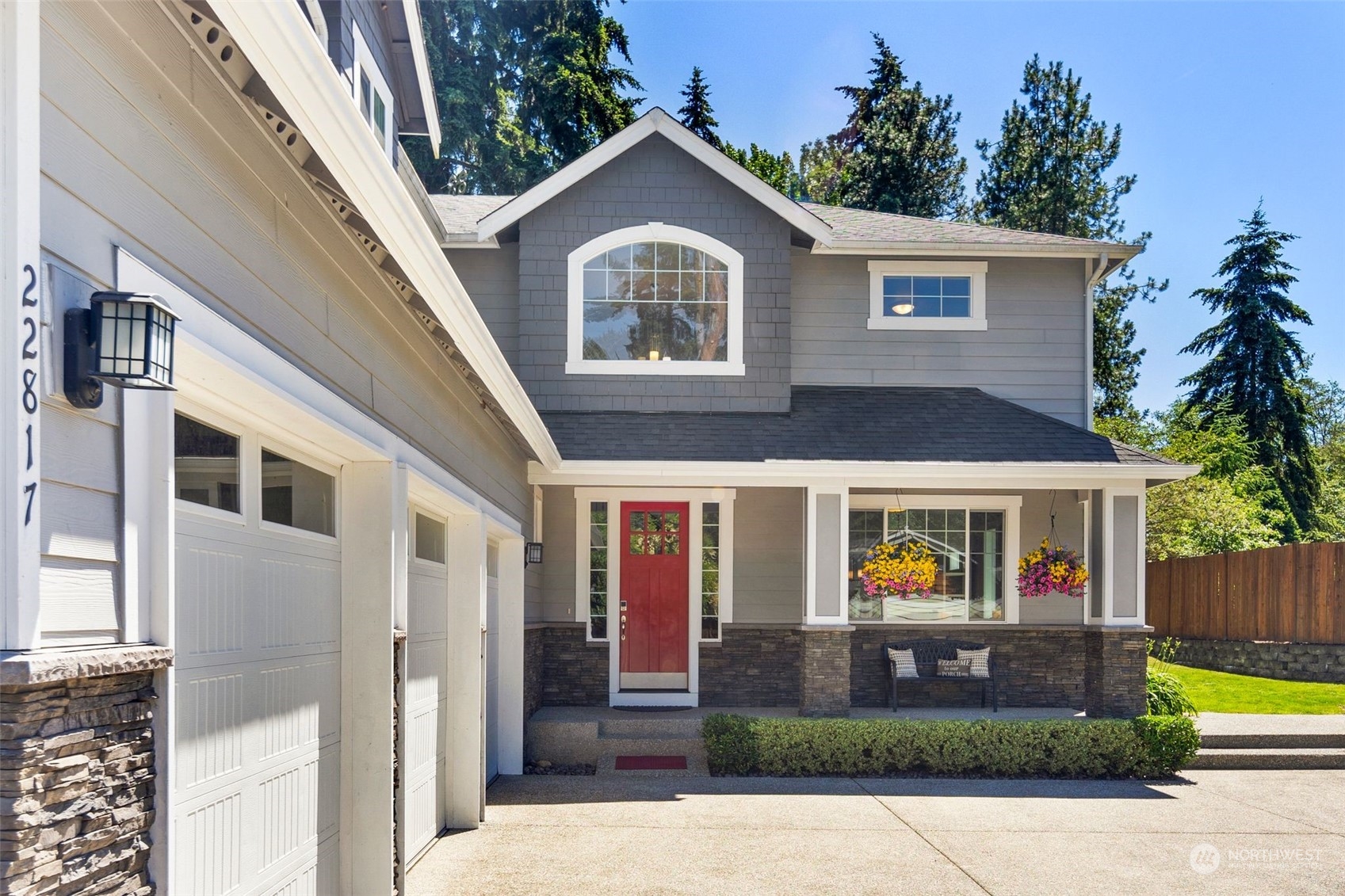 22817 Barker Road Bothell, WA 98021 - Photo 2 of 40 a front view of a house with garden