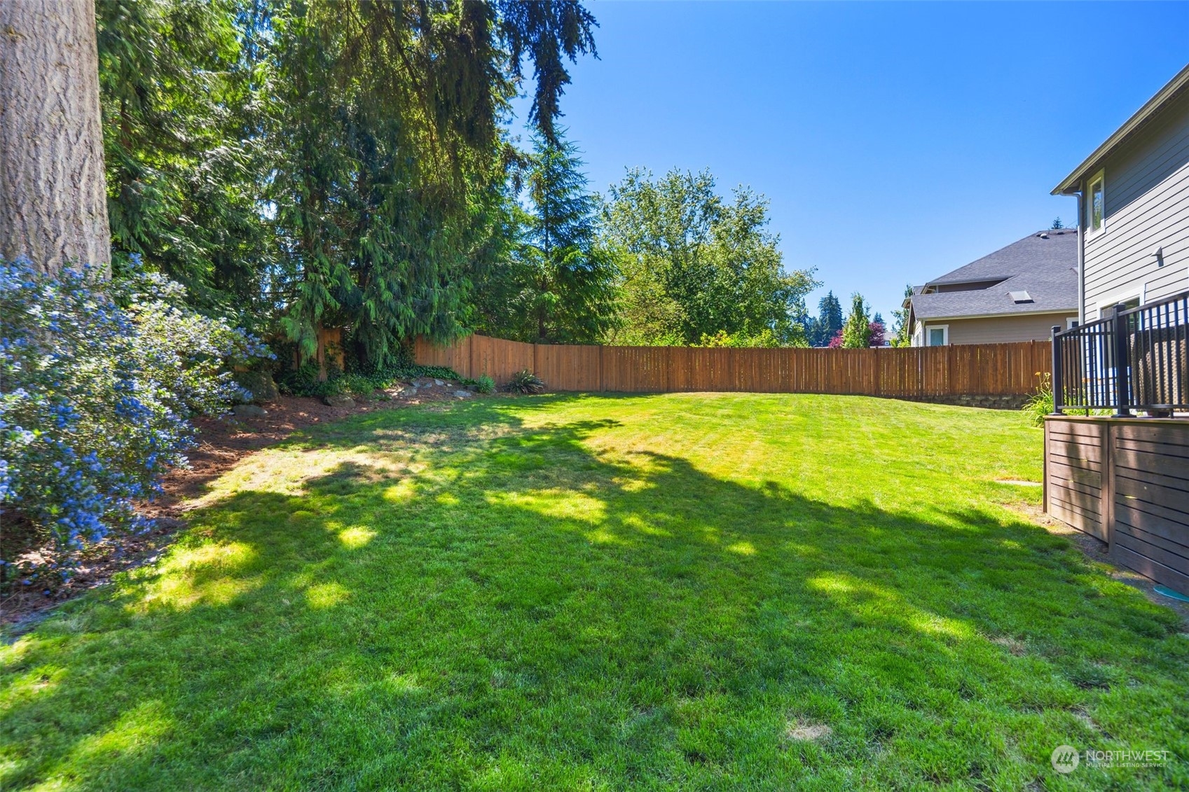 22817 Barker Road Bothell, WA 98021 - Photo 37 of 40 a view of a back yard with a small pool