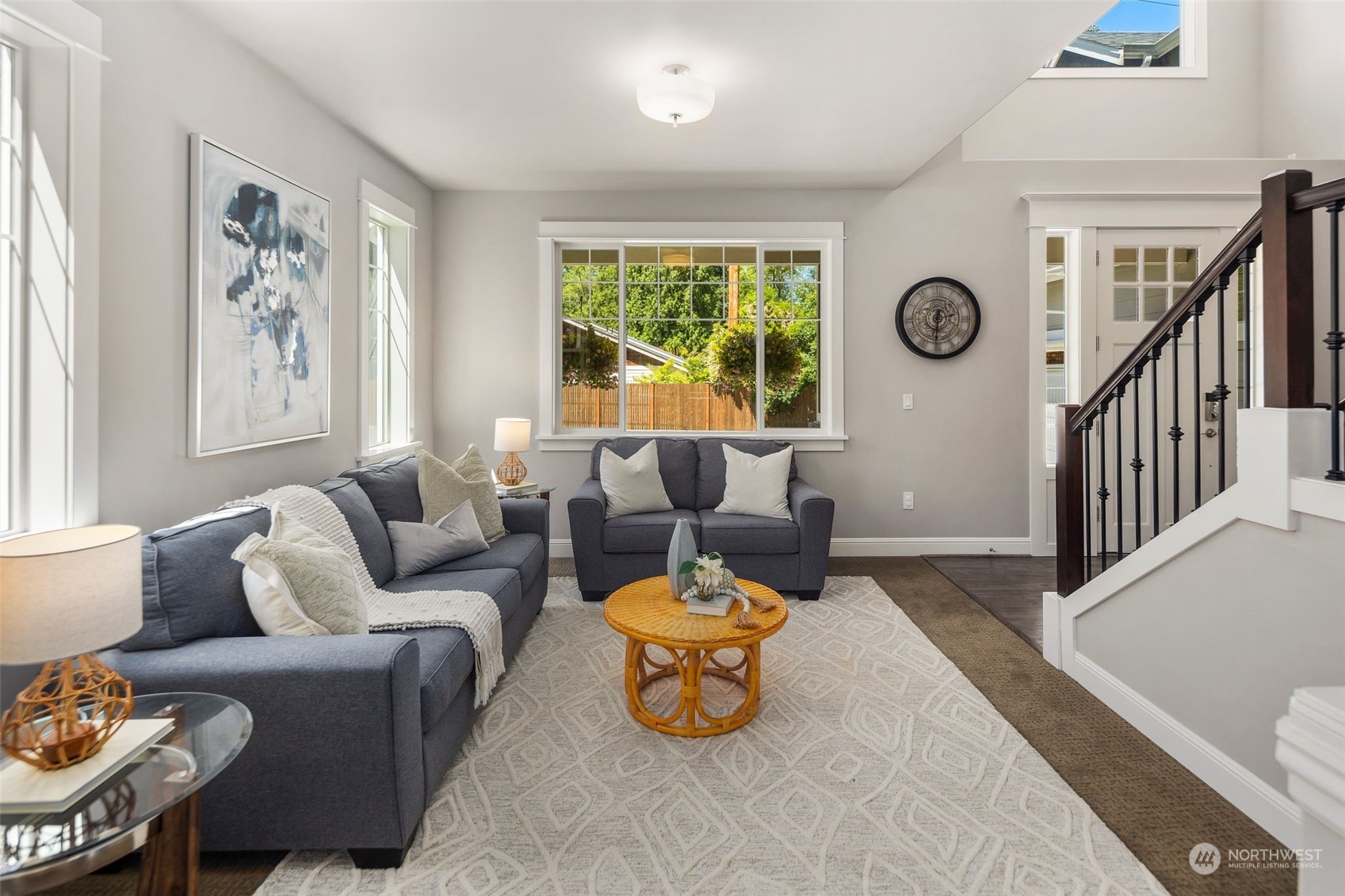 22817 Barker Road Bothell, WA 98021 - Photo 7 of 40 a living room with furniture and a large window