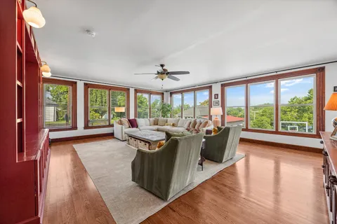 a front view of house with a yard