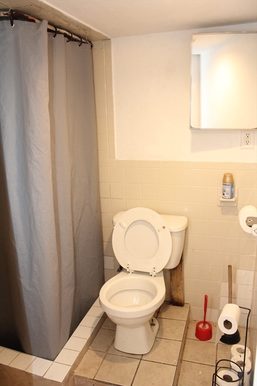 618 Harvard Street Boston, MA 02126 - Photo 25 of 42 a white toilet sitting next to a shower curtain
