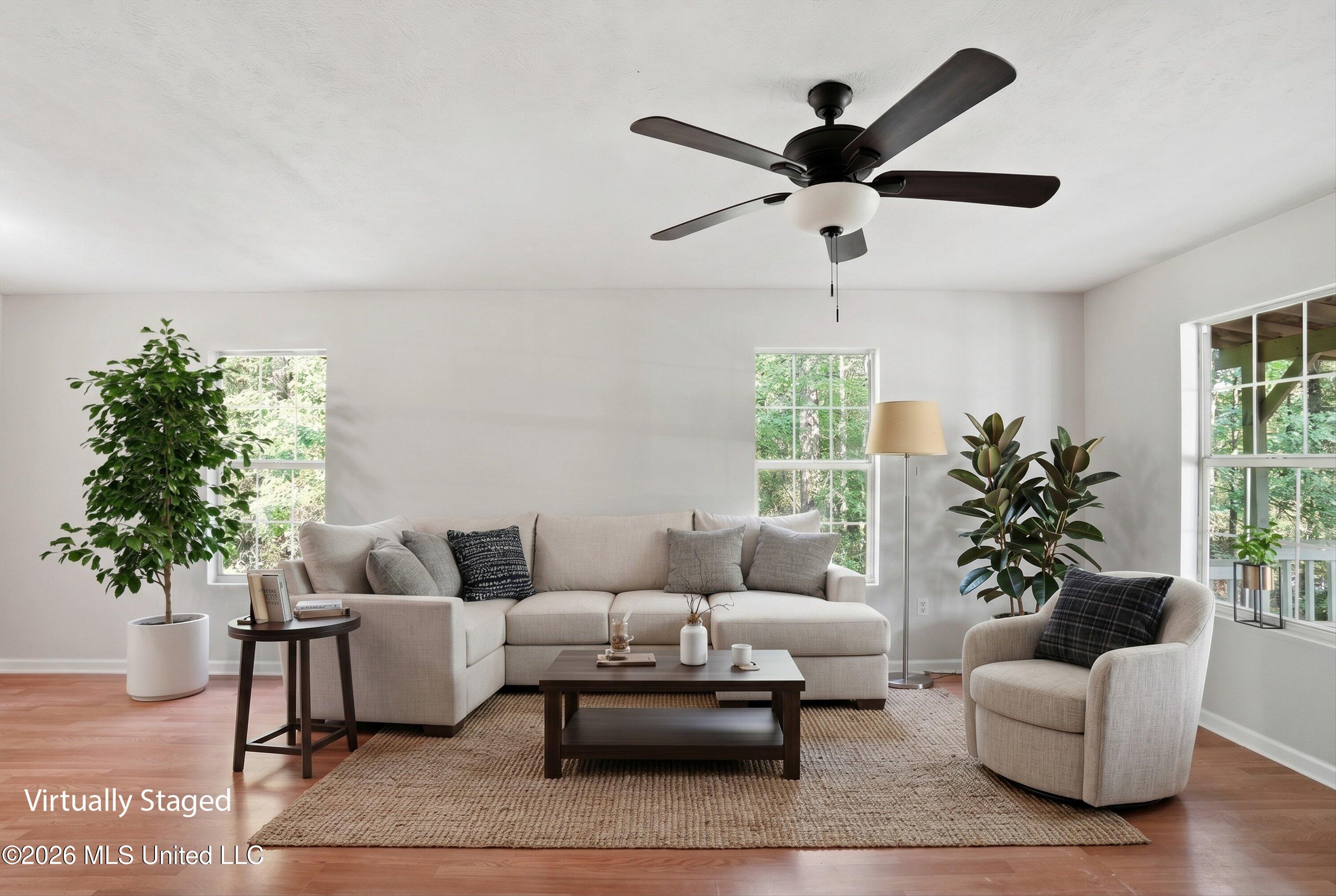619 West Sunset Drive Brandon, MS 39042 - Photo 4 of 25 13-619_W_Sunset_Dr_Staged Living Room 2