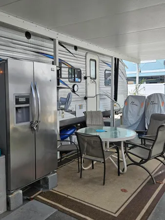 a view of a house with a patio