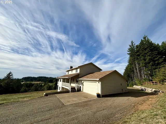 a view of a houses with a road