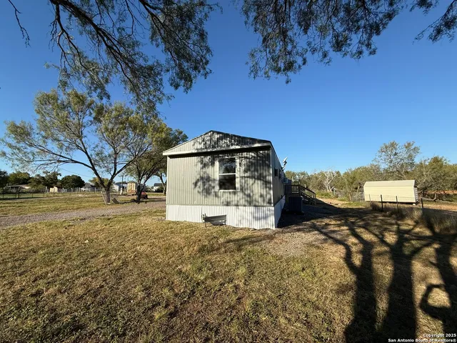 a backyard of a house