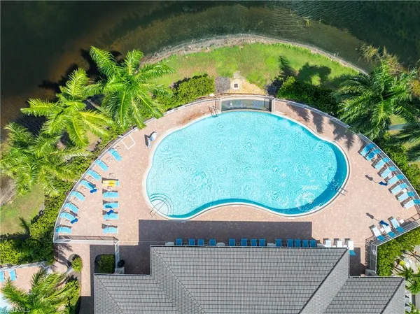 a aerial view of a house