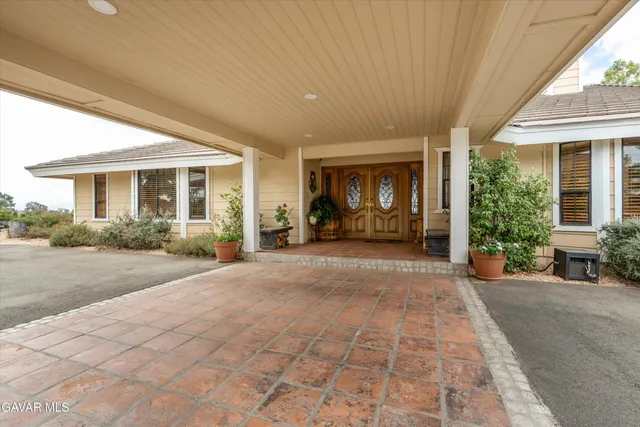 a view of a house with a patio