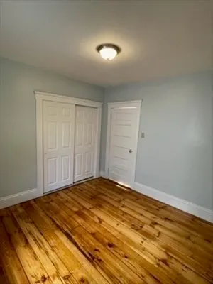 a view of a room with an empty space
