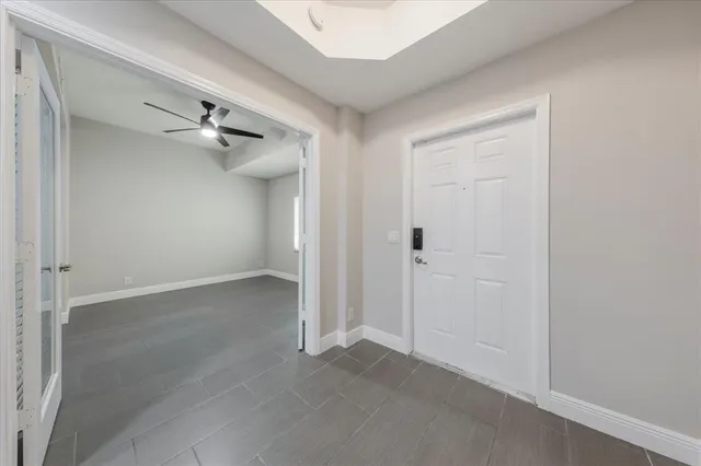 a view of a room with a empty space