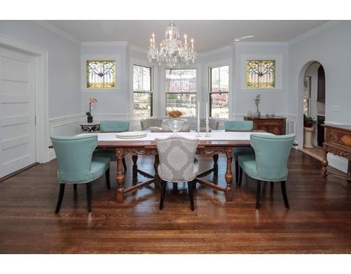 929 Beacon Street Newton, MA 02459 - Photo 7 of 36 a view of a dining room with furniture window and wooden floor