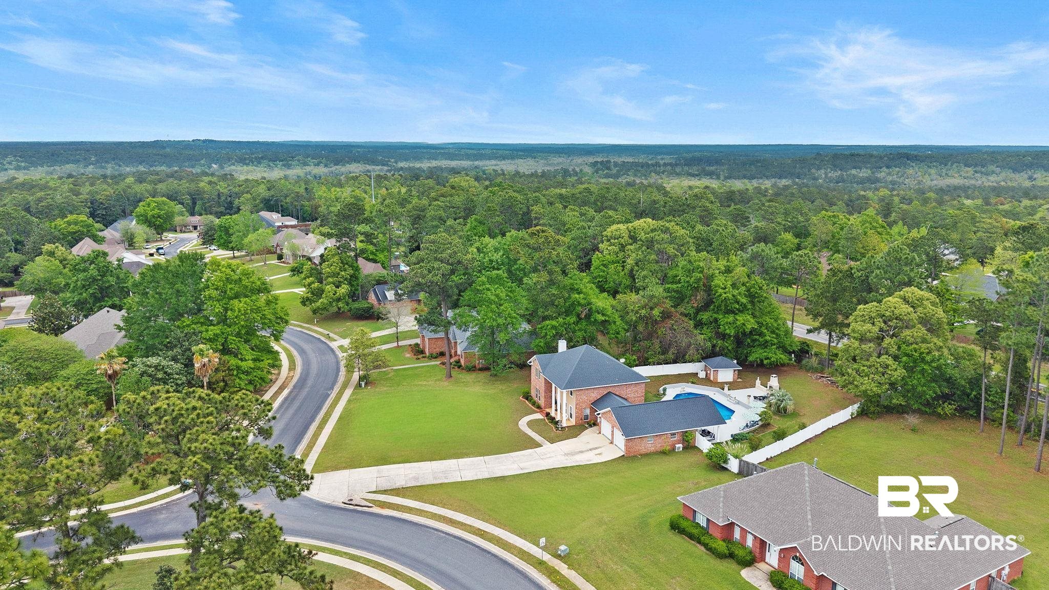 2 Speckle Trout Route Daphne, AL 36527 - Photo 56 of 61 Drone / aerial view of a heavily wooded area
