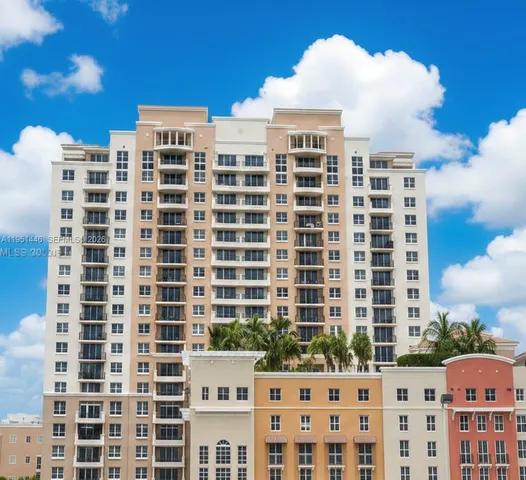 a front view of a building