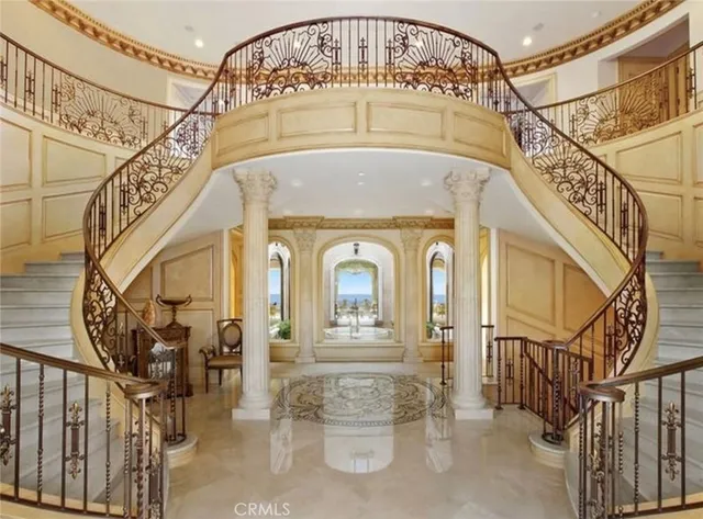 a view of a entryway with fireplace