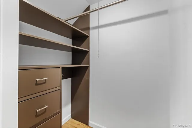 a view of a walk in closet