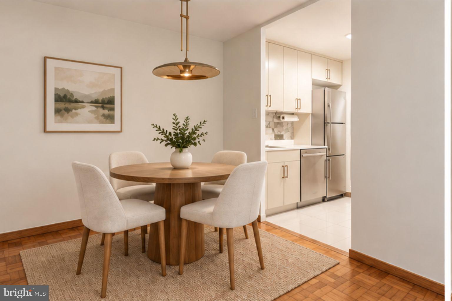 4000 Tunlaw Road Northwest, Unit 923 Washington, DC 20007 - Photo 8 of 32 Virtually Staged Dining Area