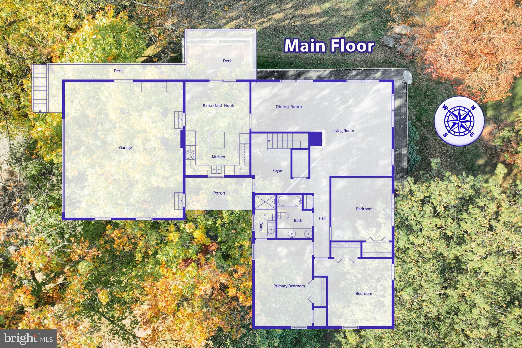 150 Ridge Avenue Glen Rock, PA 17327 - Photo 35 of 49 Main floor layout amidst vibrant foliage.