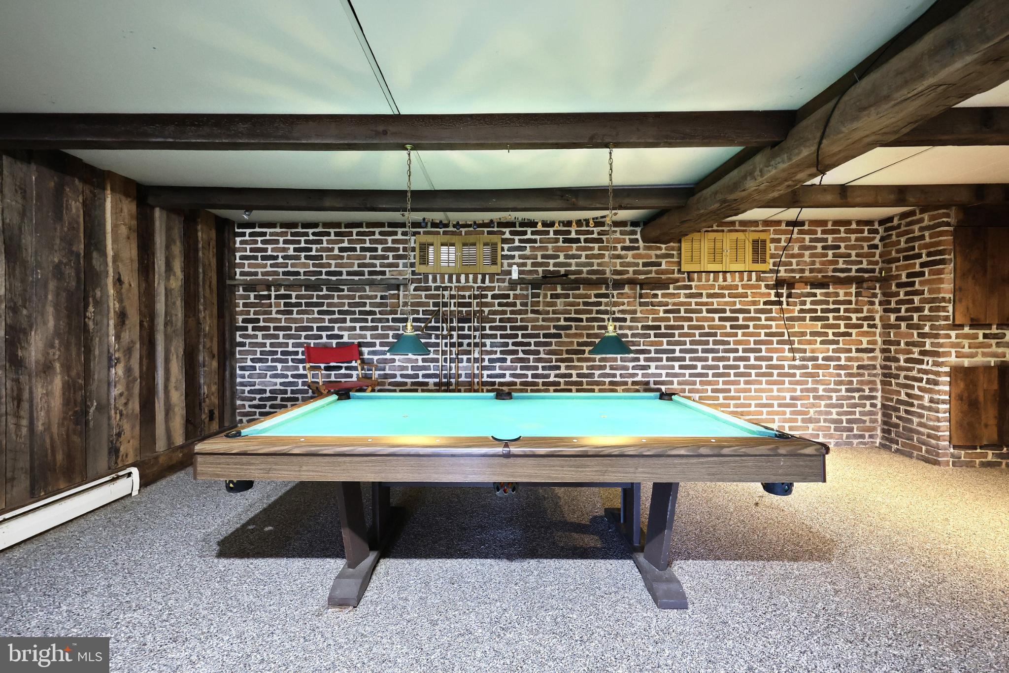 150 Ridge Avenue Glen Rock, PA 17327 - Photo 38 of 49 Rustic game room with a classic pool table.