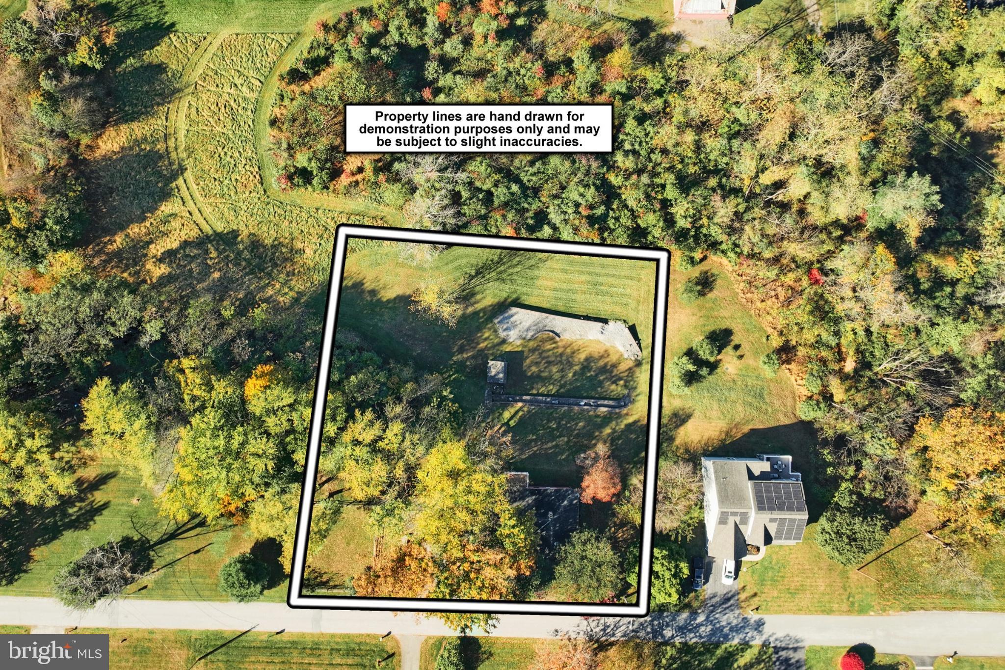 150 Ridge Avenue Glen Rock, PA 17327 - Photo 4 of 49 Aerial view of a spacious, wooded lot.