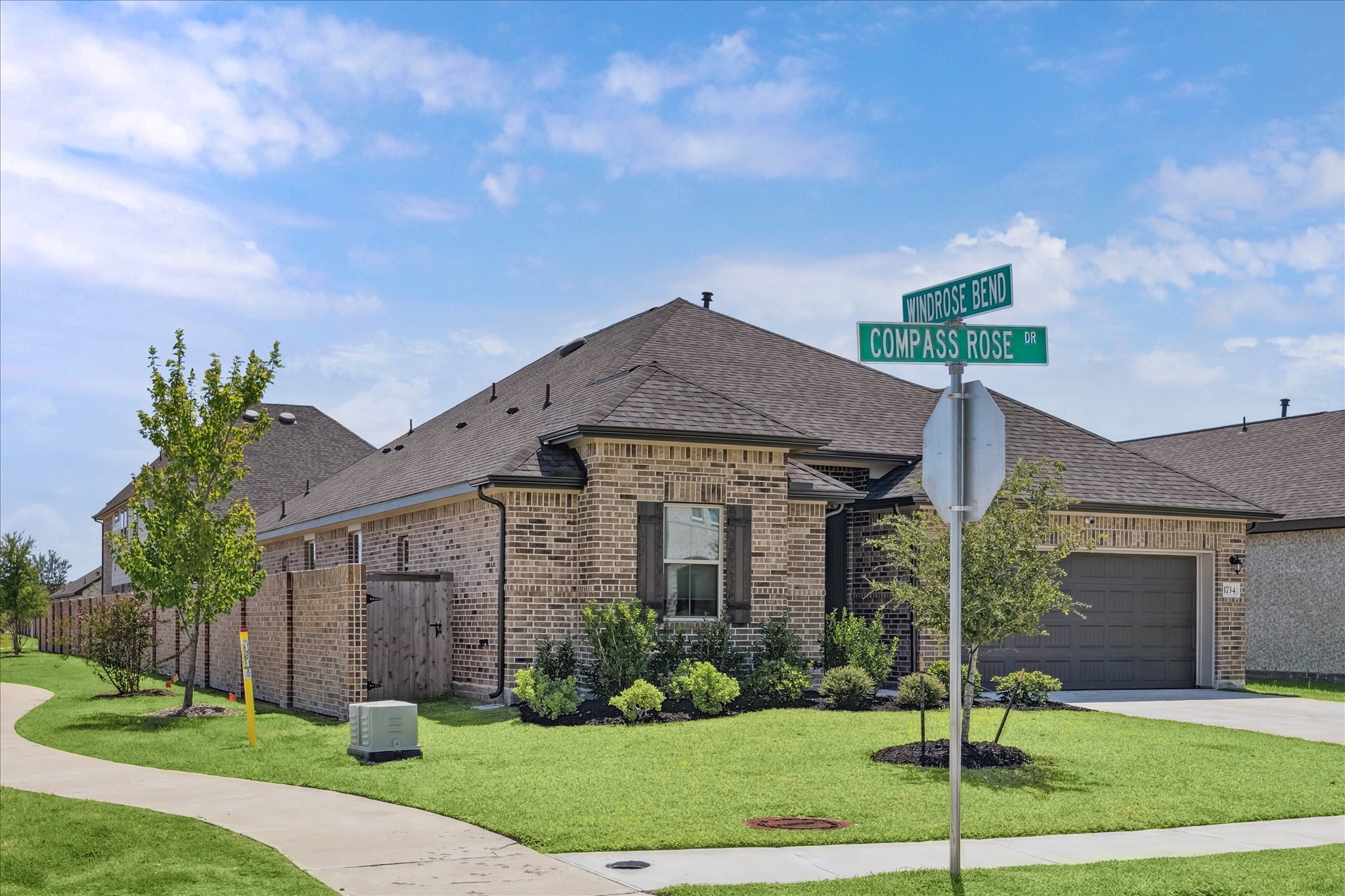 1734 Compass Rose Angleton, TX 77515 - Photo 2 of 23 Another view of the corner.