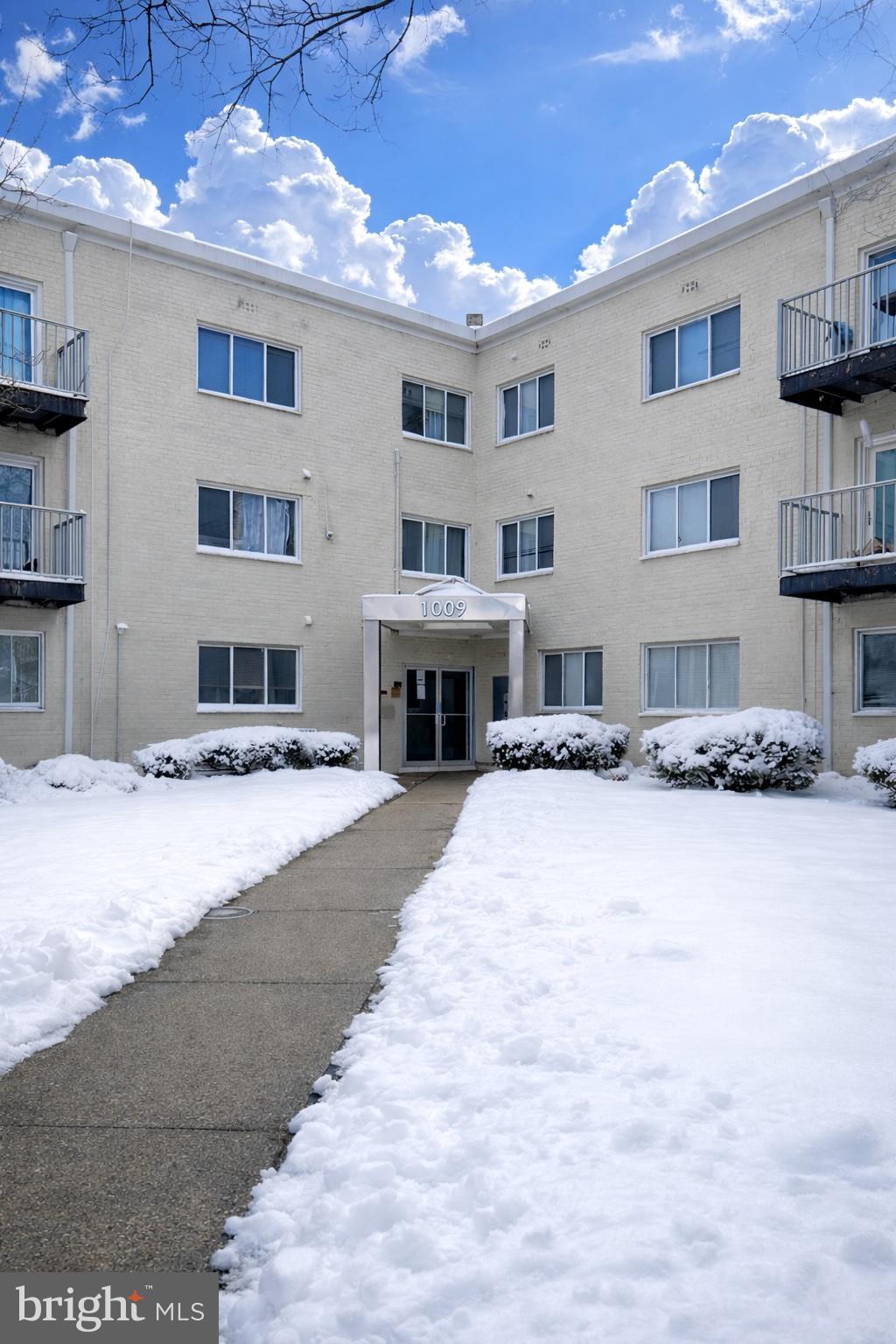 1009 Chillum Road, Unit 205 Hyattsville, MD 20782 - Photo 16 of 16 Charming winter view of the apartment Exterior.
