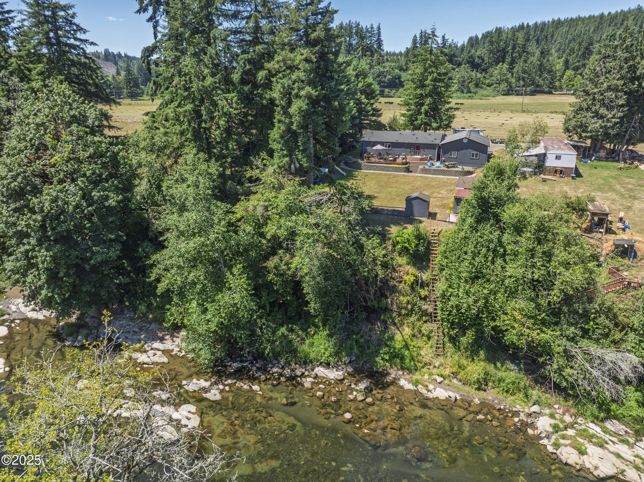 7376 Logsden Road Siletz, OR 97380 - Photo 52 of 56 Aerial/River 2