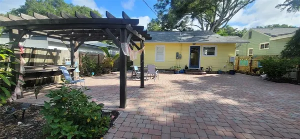 a view of a house with a outdoor space