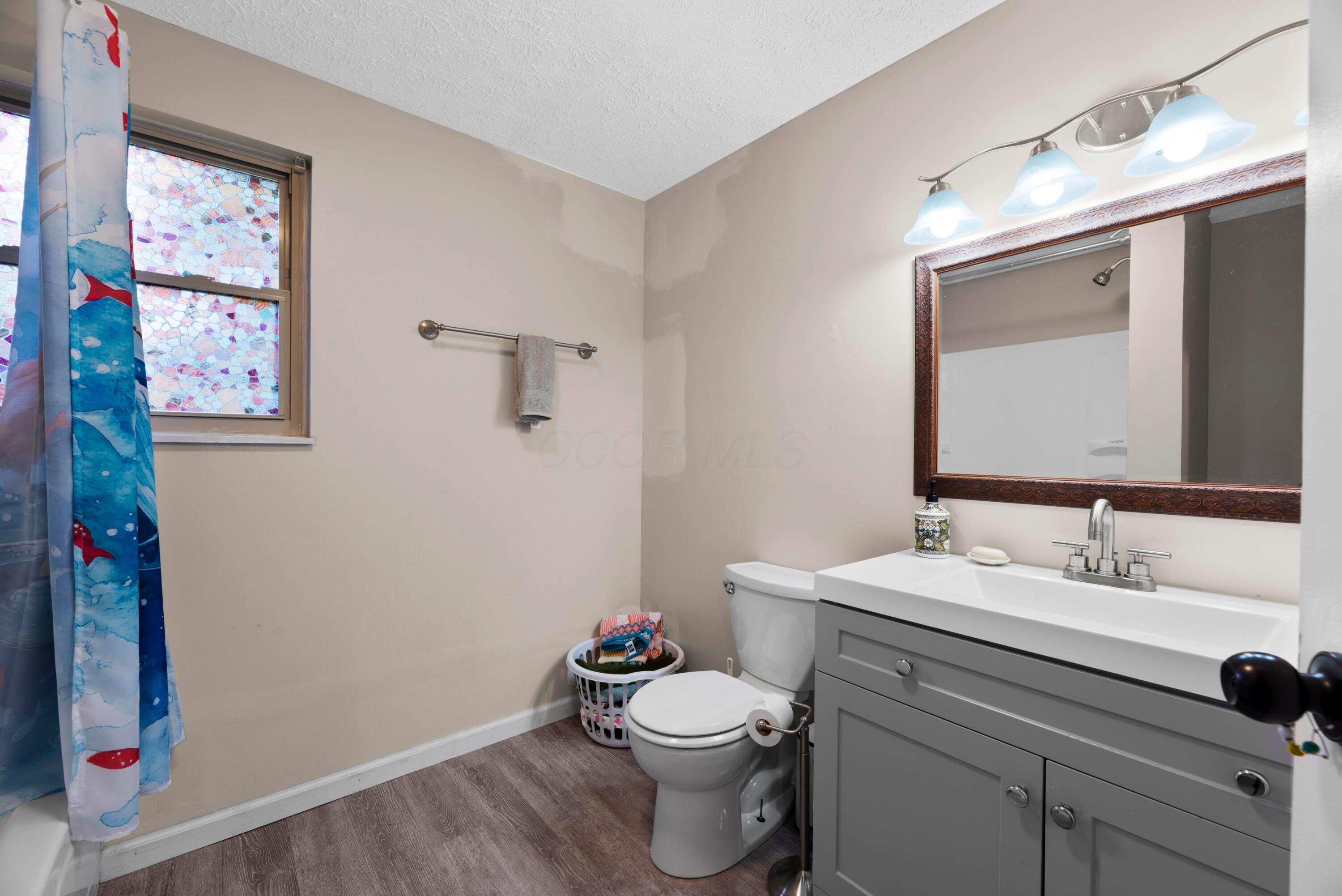 6001 Cairo Road Westerville, OH 43081 - Photo 33 of 41 There's tons of space in this four piece lower level bathroom. Perfect for kids, or guests making this house even more functional and versatile.