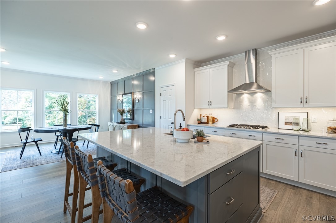 1602 Reed Marsh Place Goochland, VA 23063 - Photo 13 of 41 a kitchen with a stove a sink and a refrigerator