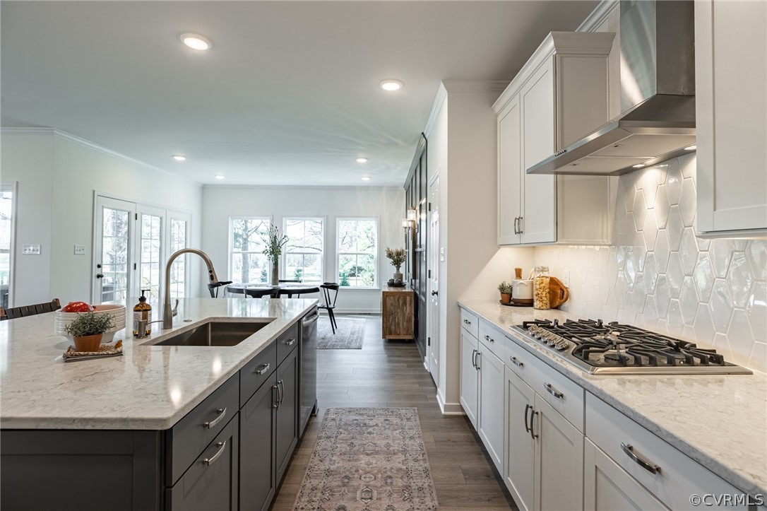 1602 Reed Marsh Place Goochland, VA 23063 - Photo 15 of 41 a kitchen with sink stove and cabinets