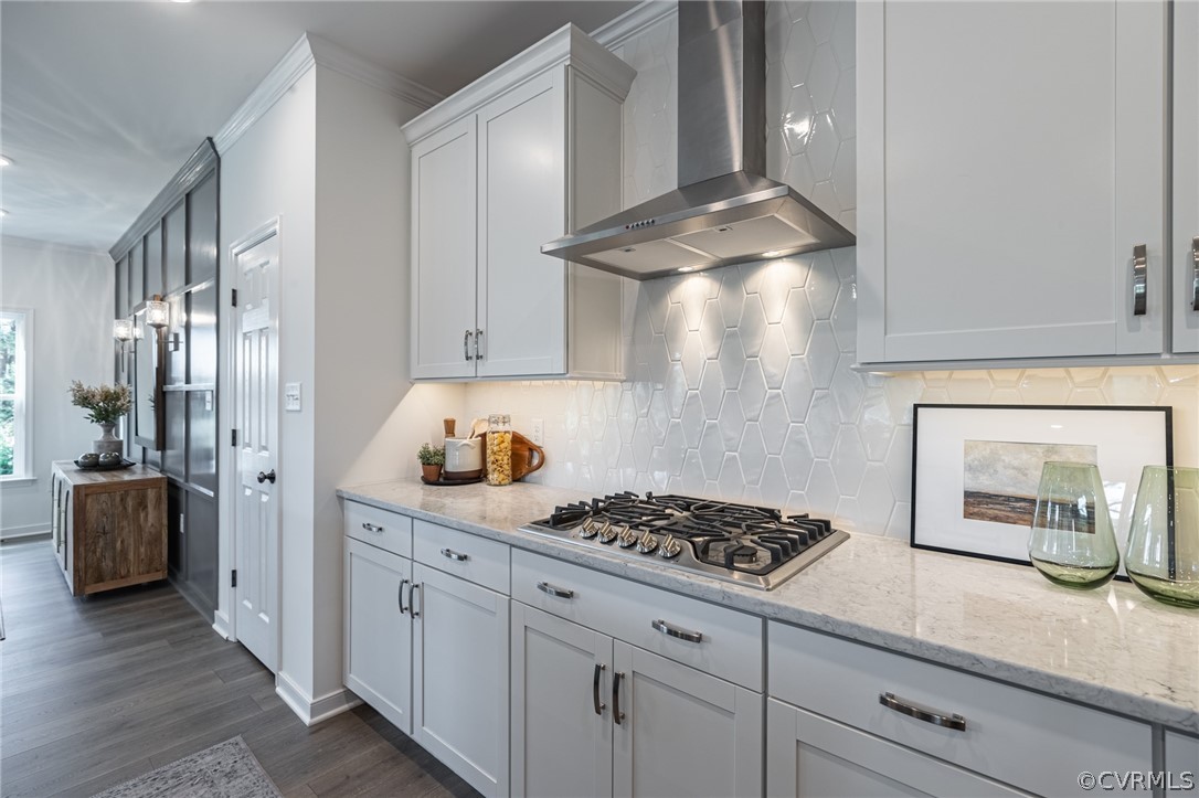 1602 Reed Marsh Place Goochland, VA 23063 - Photo 16 of 41 a kitchen with stainless steel appliances granite countertop a stove and a granite counter tops