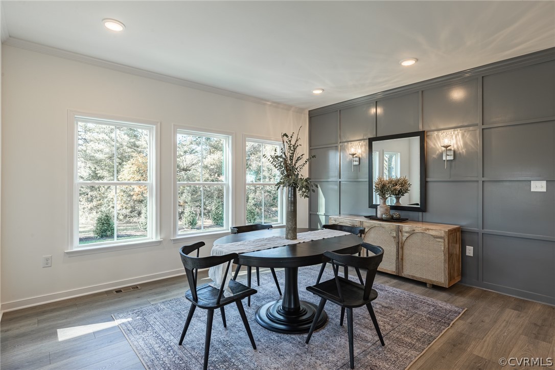 1602 Reed Marsh Place Goochland, VA 23063 - Photo 18 of 41 a dining room with furniture and wooden floor
