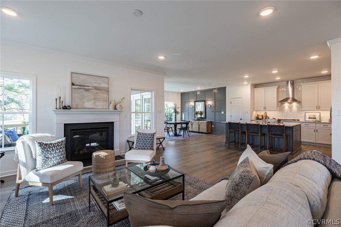 1602 Reed Marsh Place Goochland, VA 23063 - Photo 2 of 41 a living room with furniture and a fireplace