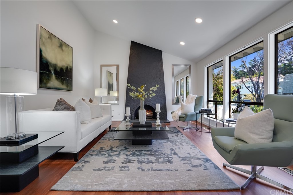 1988 Timberlane Way San Mateo, CA 94402 - Photo 3 of 36 a living room with furniture and a large mirror