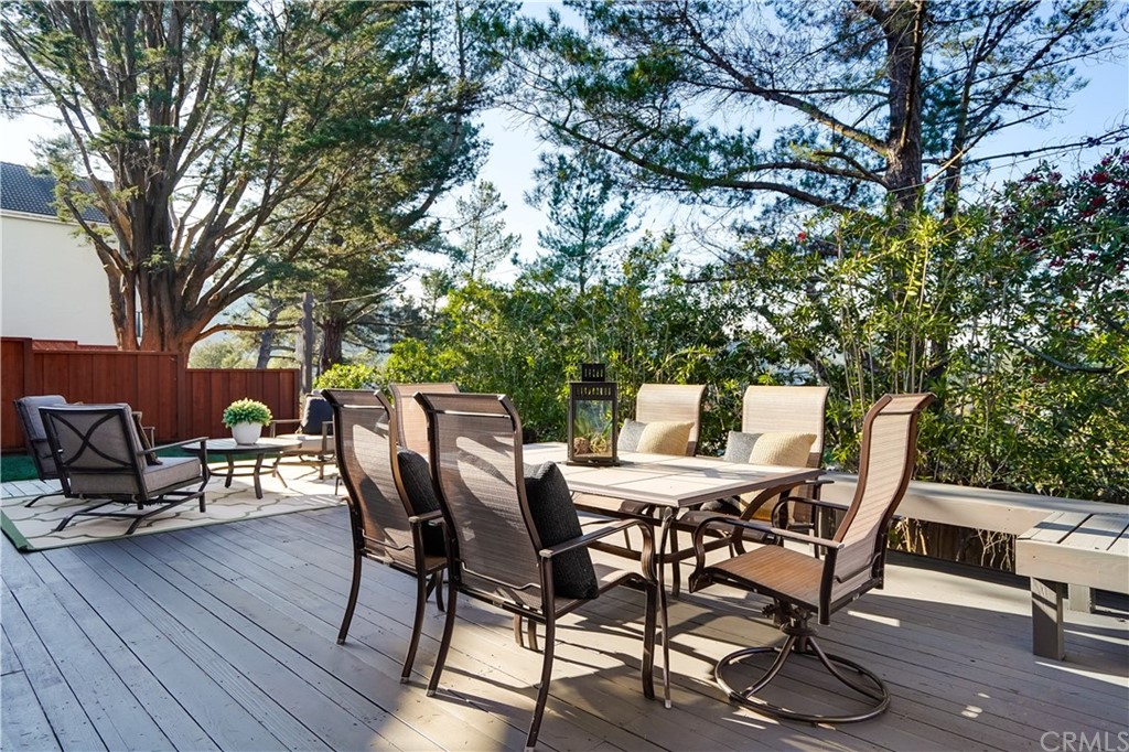 1988 Timberlane Way San Mateo, CA 94402 - Photo 33 of 36 a view of a dinning table and chairs in the roof deck