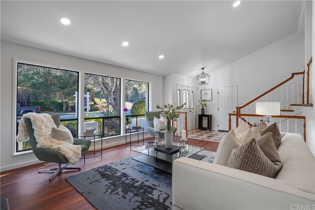 1988 Timberlane Way San Mateo, CA 94402 - Photo 6 of 36 a living room with furniture and a wooden floor
