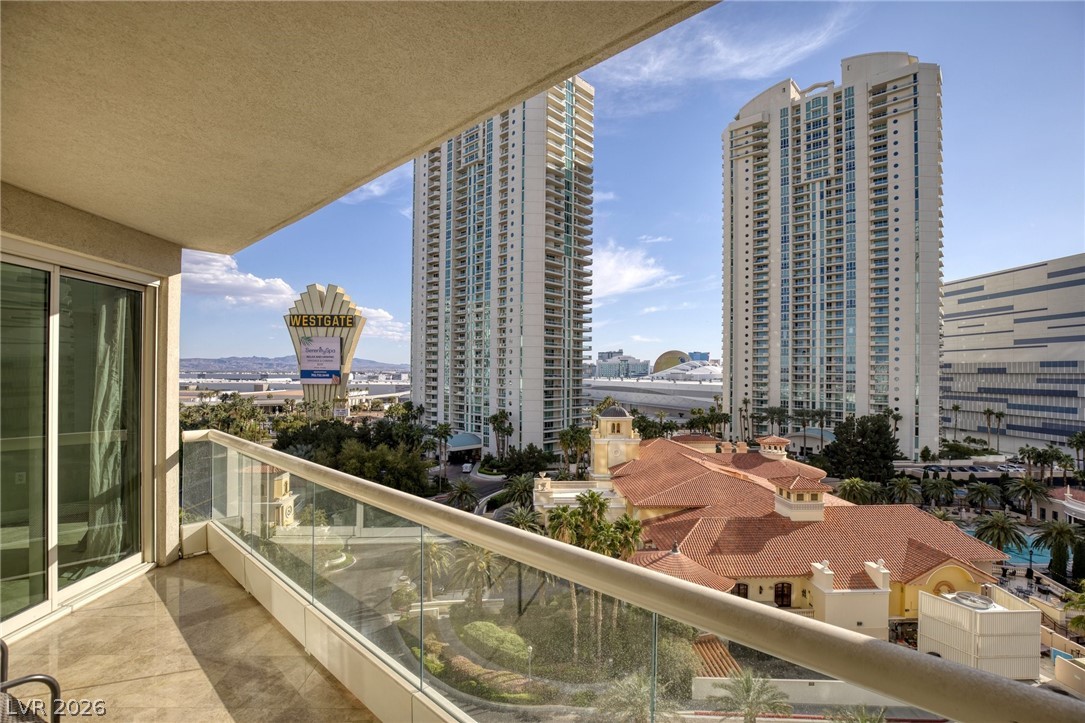 2777 Paradise Road, Unit 901 Las Vegas, NV 89109 - Photo 25 of 27 Balcony with a view of city