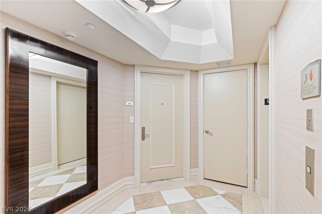 2777 Paradise Road, Unit 901 Las Vegas, NV 89109 - Photo 27 of 27 Elevator vestibule is shared with only one other residence.