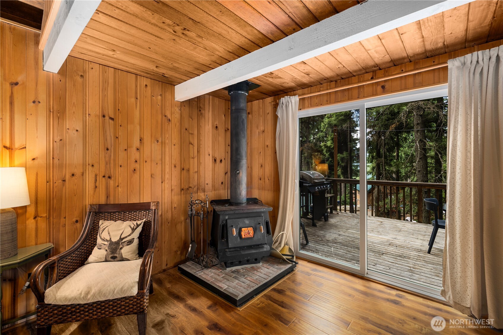 61 Hideaway Lane Ronald, WA 98940 - Photo 11 of 30 a outdoor space with patio furniture and a fireplace