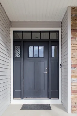 a view of front door
