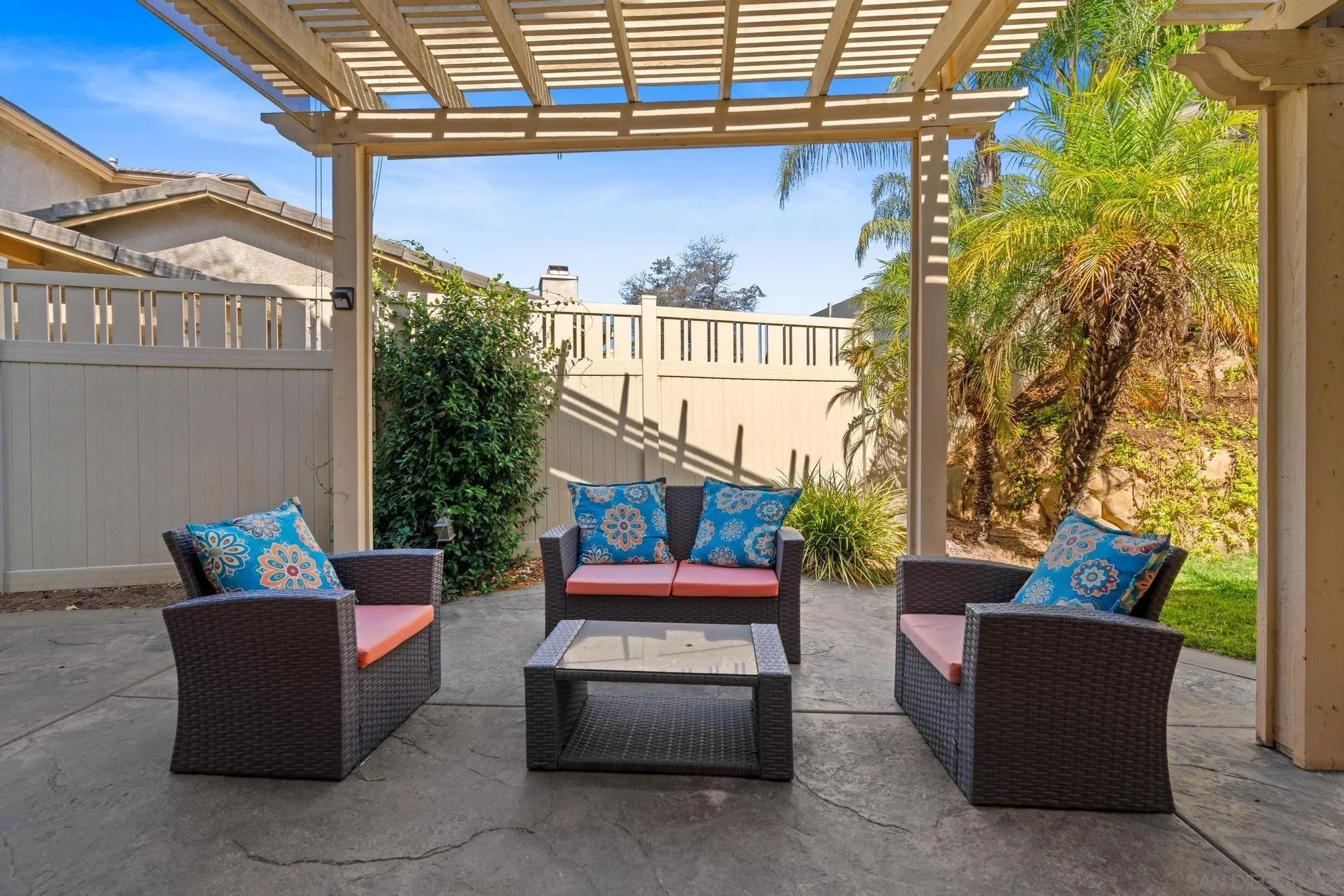 2028 Boulders Road Alpine, CA 91901 - Photo 44 of 56 a patio with couch and potted plants