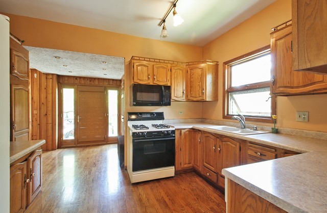 17 North Merrill Street Park Ridge, IL 60068 - Photo 3 of 10 a kitchen with stainless steel appliances granite countertop a sink stove and wooden floor