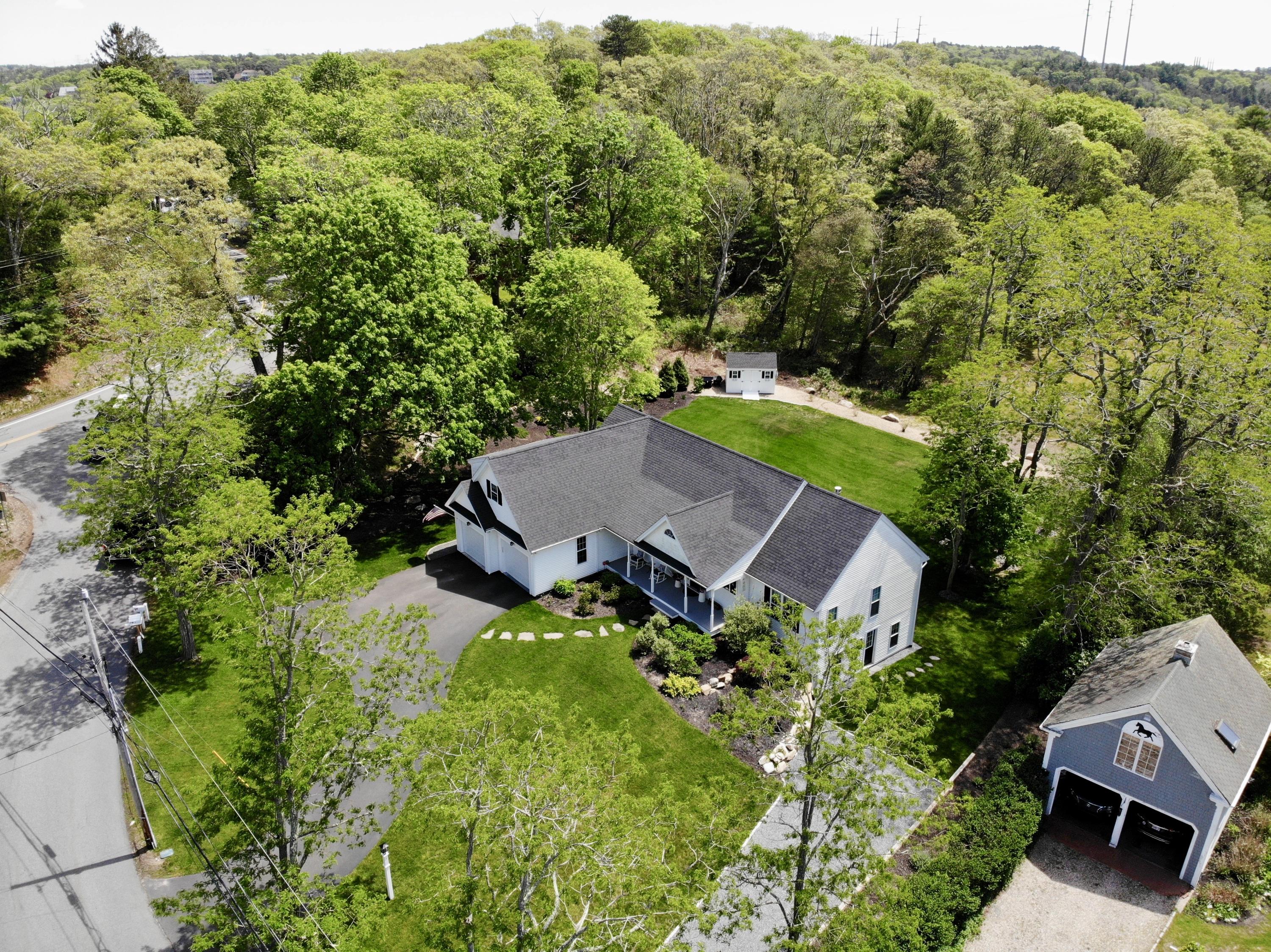 5 Bournedale Road Buzzards Bay, MA 02532 - Photo 6 of 39 an aerial view of a house with yard