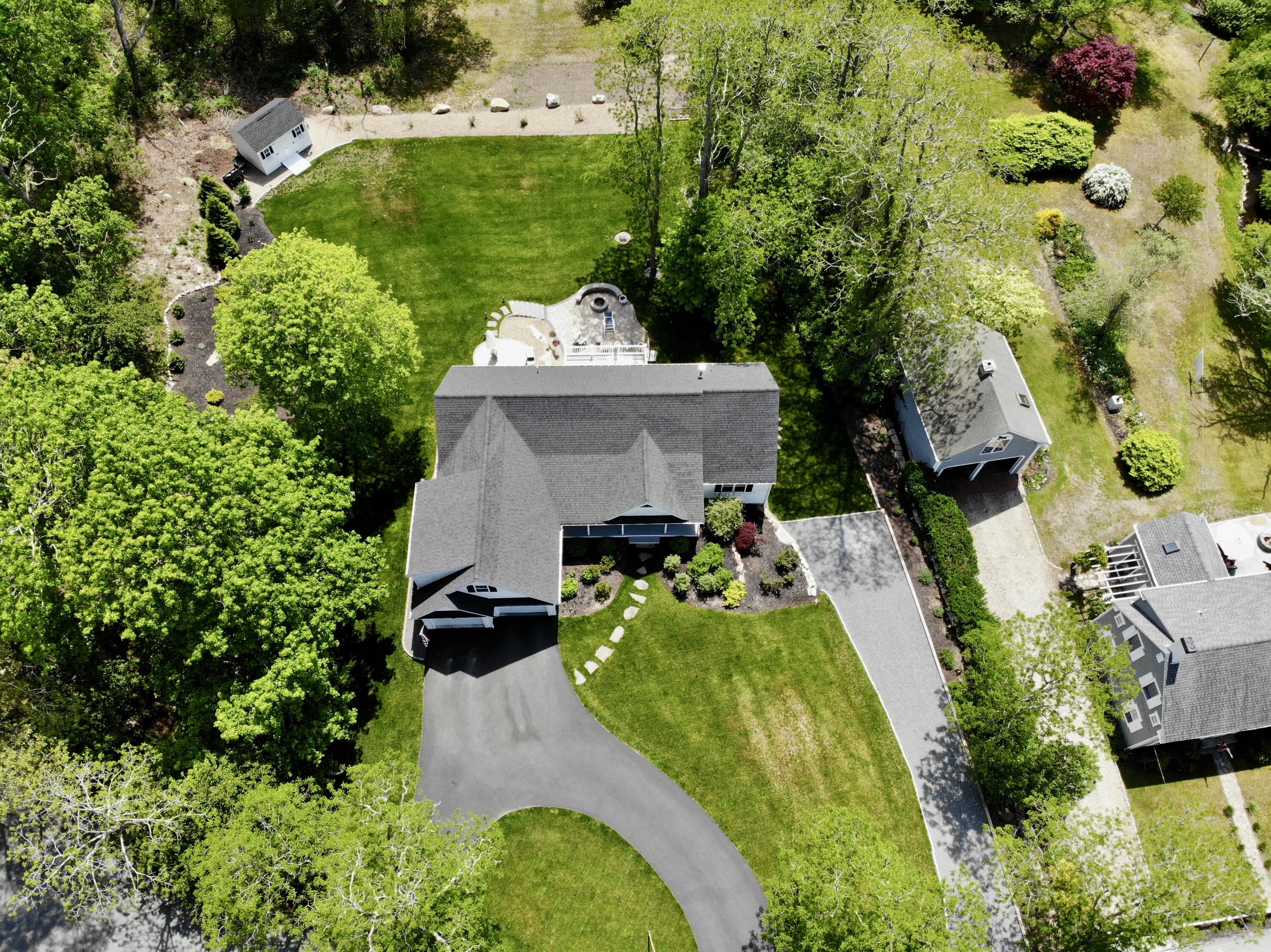 5 Bournedale Road Buzzards Bay, MA 02532 - Photo 7 of 39 an aerial view of a house with a garden and swimming pool