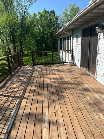 a room with furniture