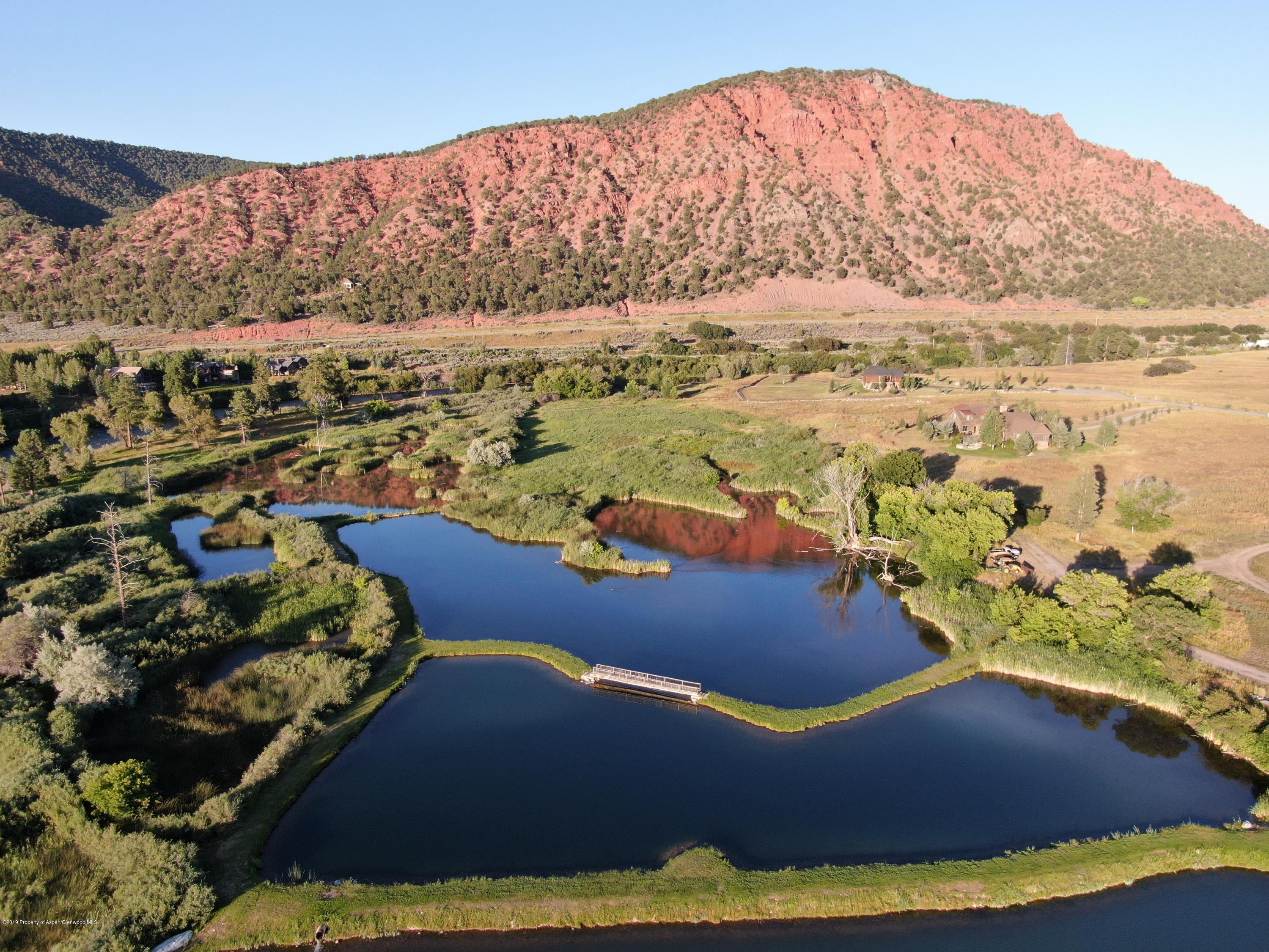 437 Coryell Ranch Road Carbondale, CO 81623 - Photo 3 of 11 Coryell Ponds Aerial Red Bluff