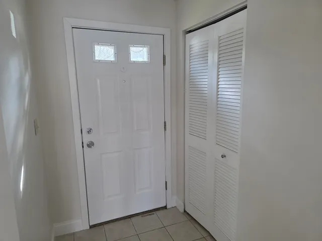 a view of front door