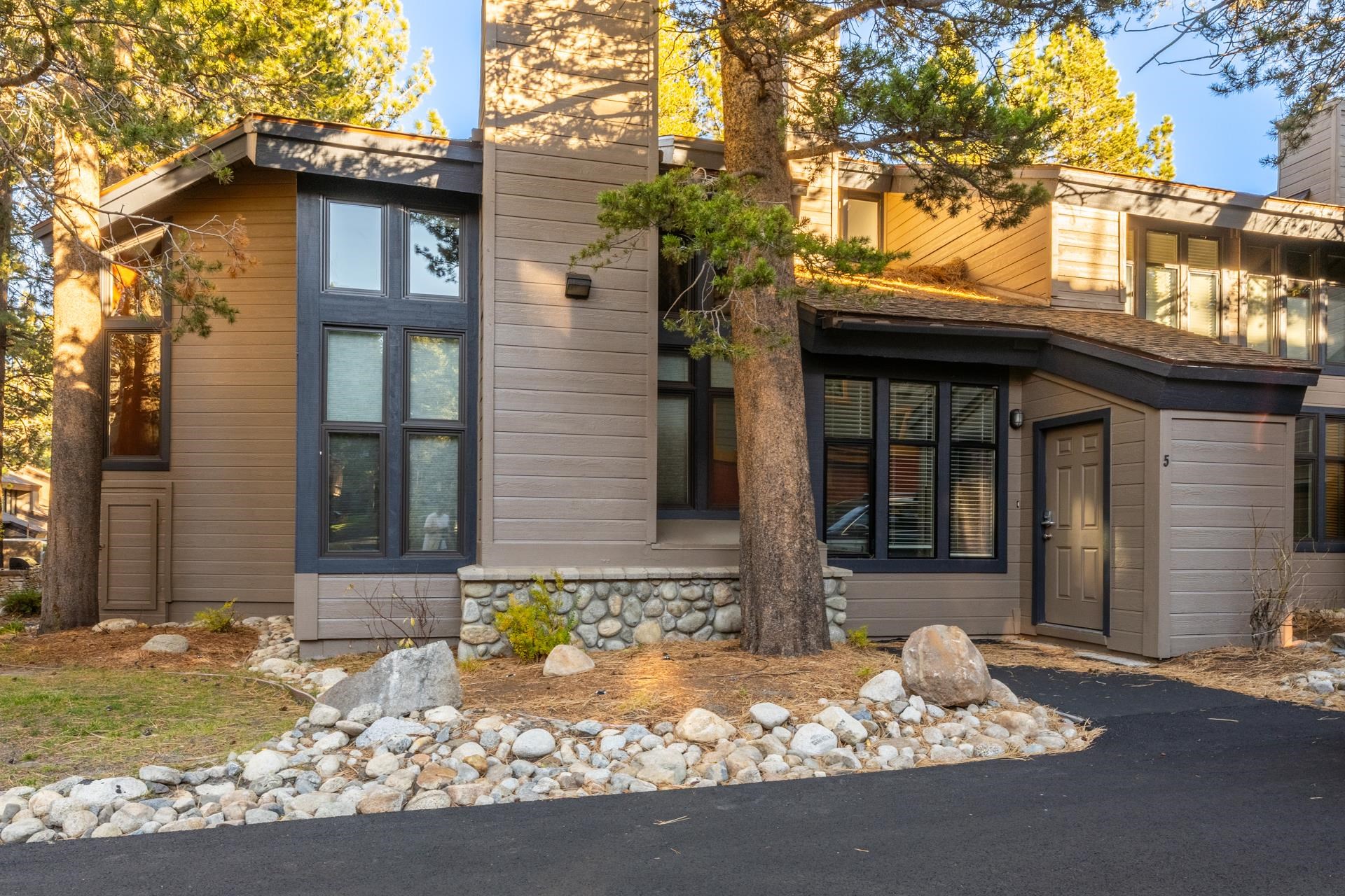 a front view of a house