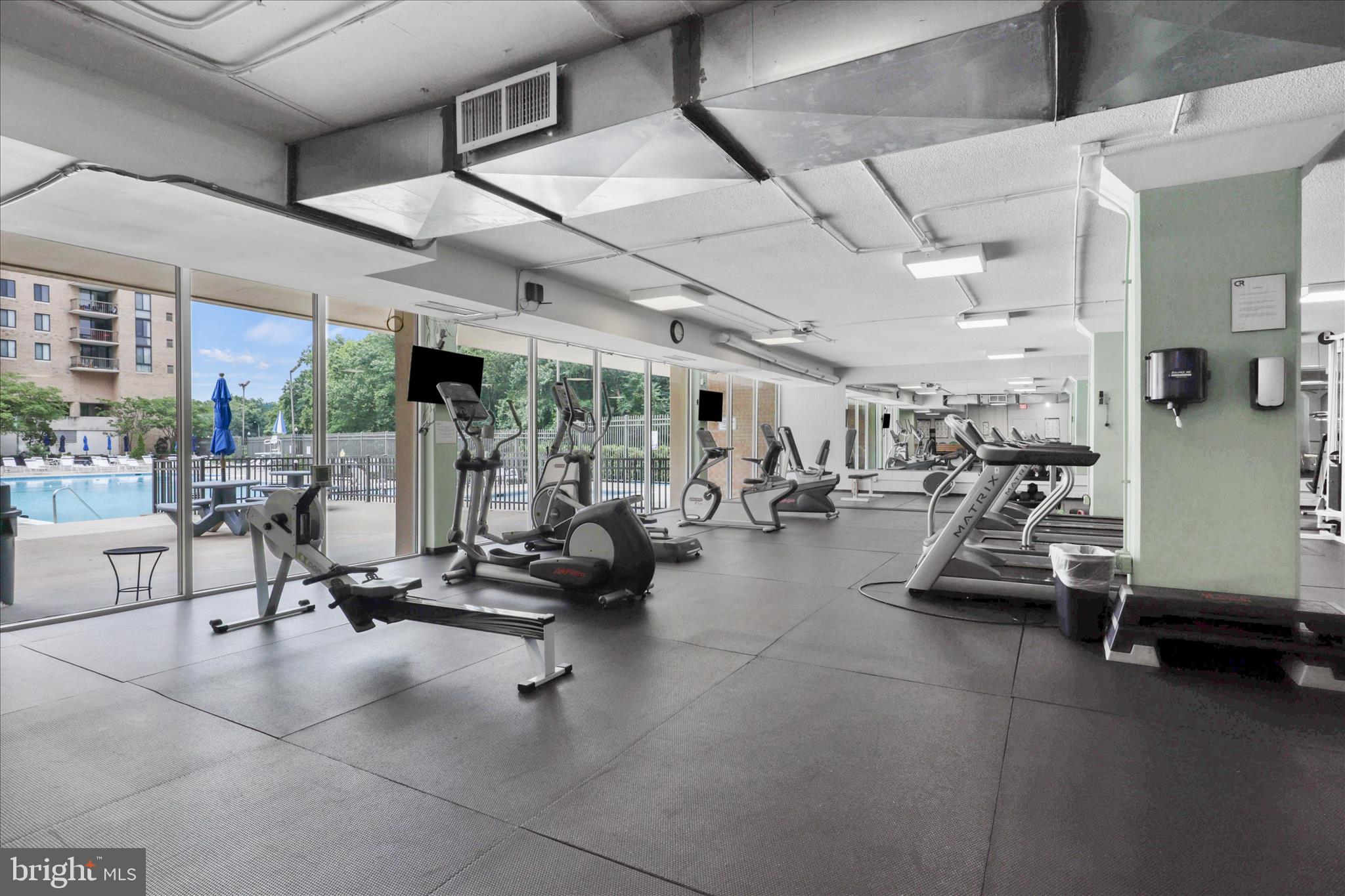 4600 South Four Mile Run Drive, Unit 207 Arlington, VA 22204 - Photo 28 of 53 a view of a room with gym equipment