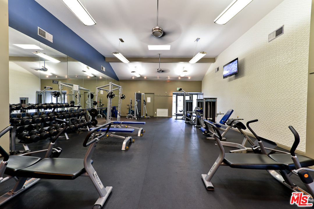 1165 Cherokee Topanga, CA 90290 - Photo 17 of 18 a view of a room with gym equipment